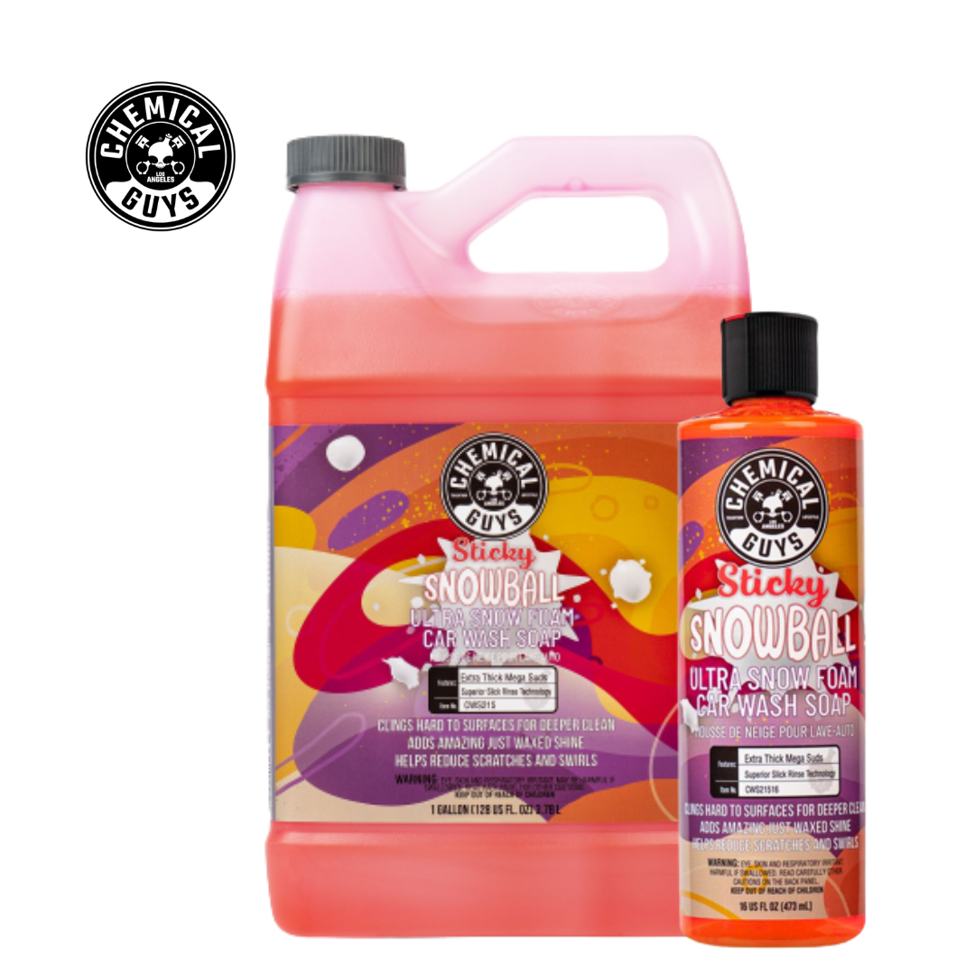 Chemical Guys Sticky Snowball Snow Foam Auto Wash (1 Gallon )(Non Shrink-Wrapped)(CS: 6) - Car Shampoo