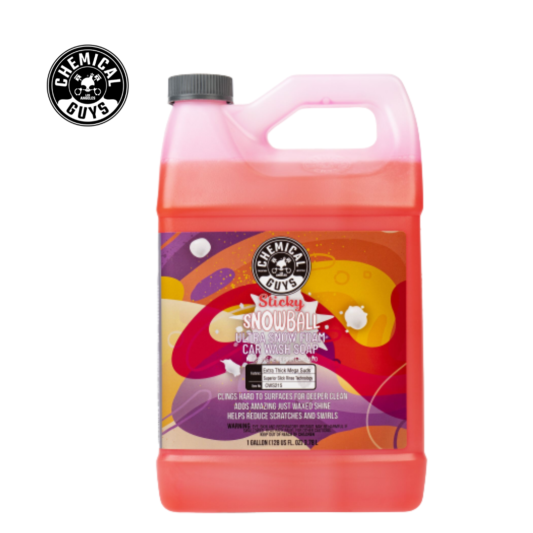 Chemical Guys Sticky Snowball Snow Foam Auto Wash (1 Gallon )(Non Shrink-Wrapped)(CS: 6) - Car Shampoo
