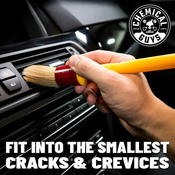 Chemical Guys The Best Detailing Brush, Boars Hair Soft Detailing Brush