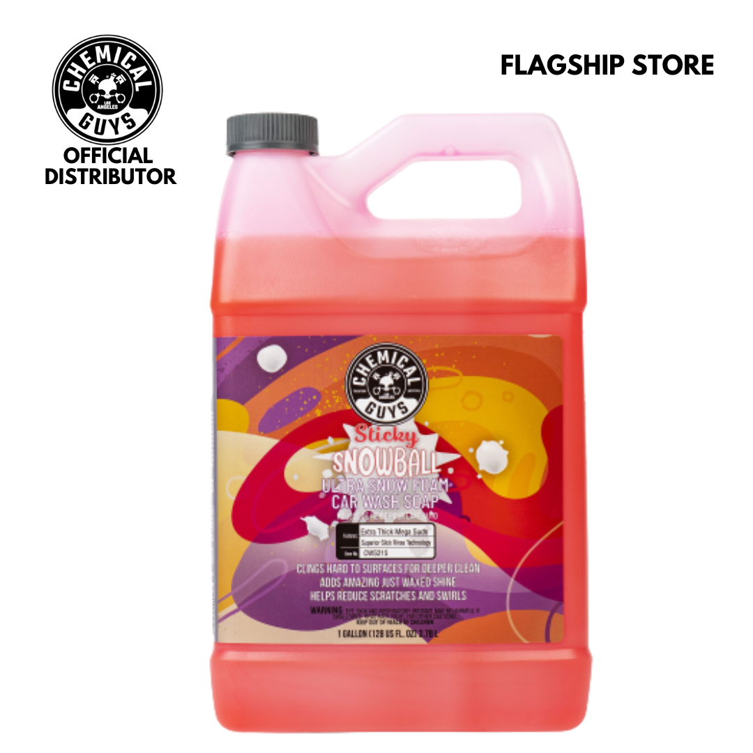 Chemical Guys Sticky Snowball Snow Foam Auto Wash (1 Gallon )(Non Shrink-Wrapped)(CS: 6) - Car Shampoo