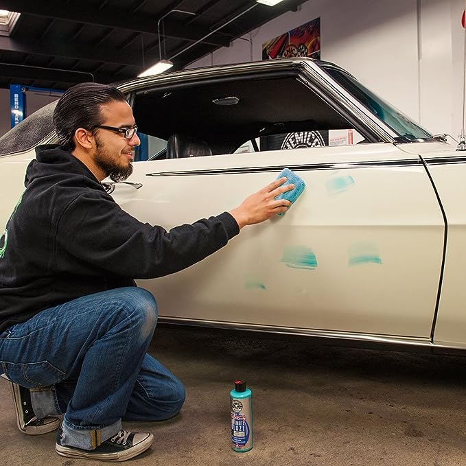 Chemical Guys Premium Grade Microfiber Applicators, Blue 2" x 4" x 6" (2 Pack)