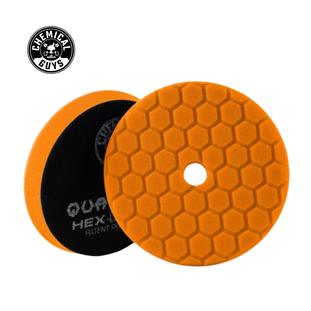 Chemical Guys Hex-Logic Quantum Medium-Heavy Cutting Pad Orange (6.5 Inch)