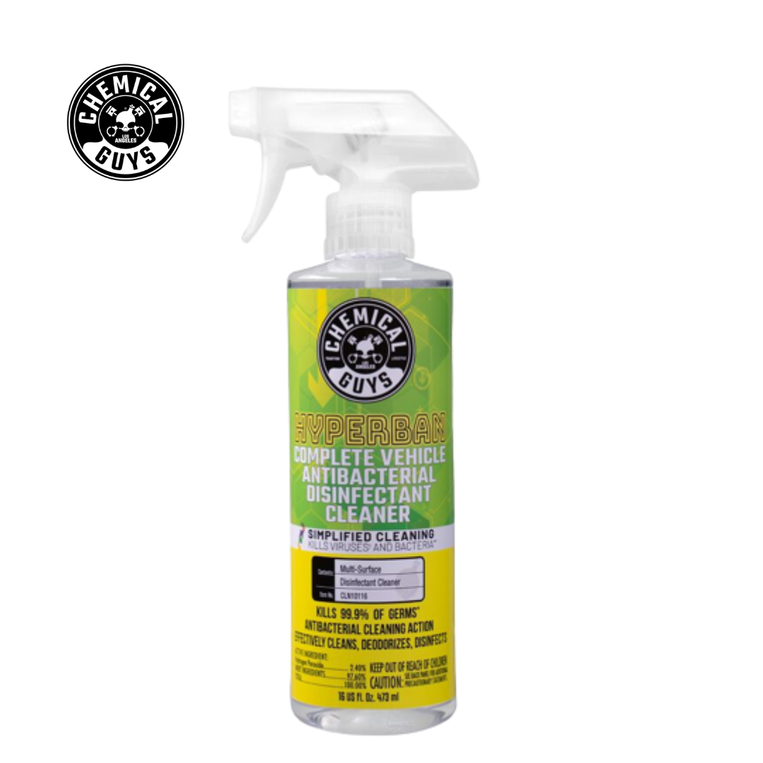 Chemical Guys Hyperban Complete Vehicle Antibacterial Disinfectant Cleaner (16 Fl. Oz.)