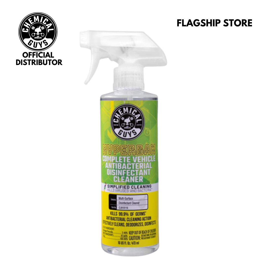 Chemical Guys Hyperban Complete Vehicle Antibacterial Disinfectant Cleaner (16 Fl. Oz.)