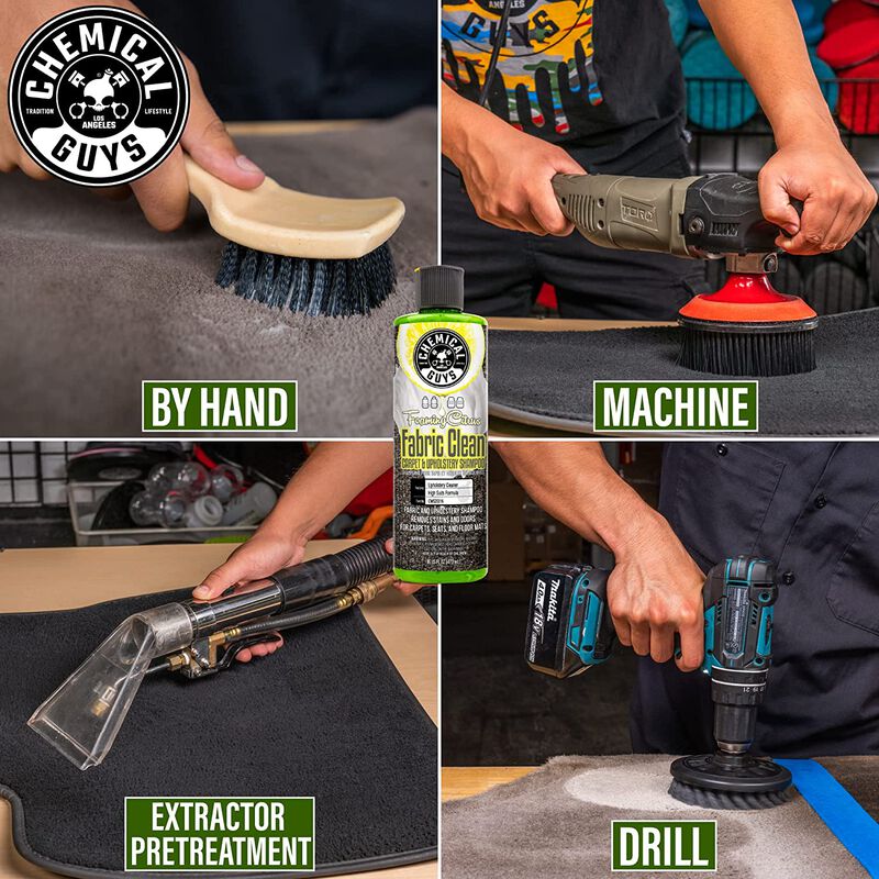 Chemical Guys Foaming Citrus Fabric Clean Carpet And Upholstery Shampoo And Odor Eliminator (16 Fl. Oz.)