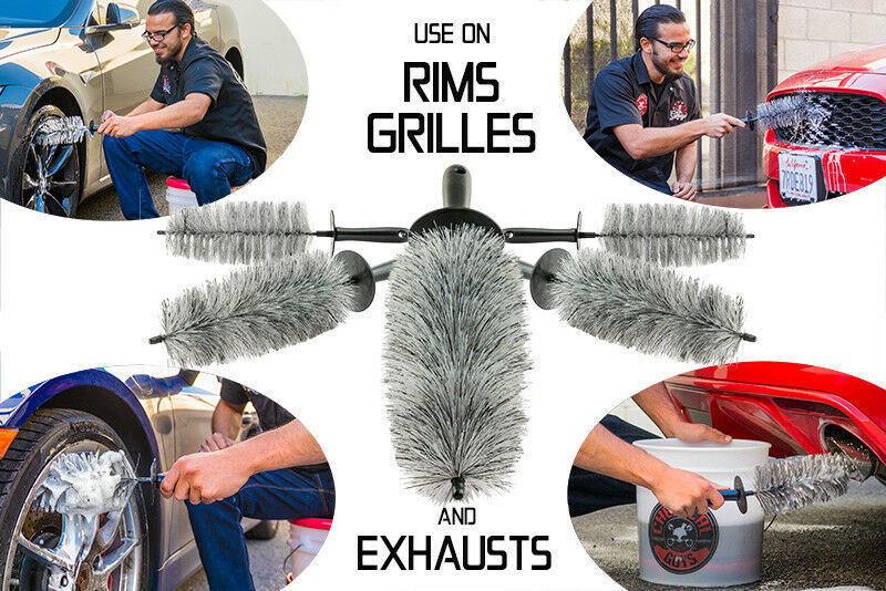Chemical Guys Easy Reach Wheel And Rim Detailing Brush