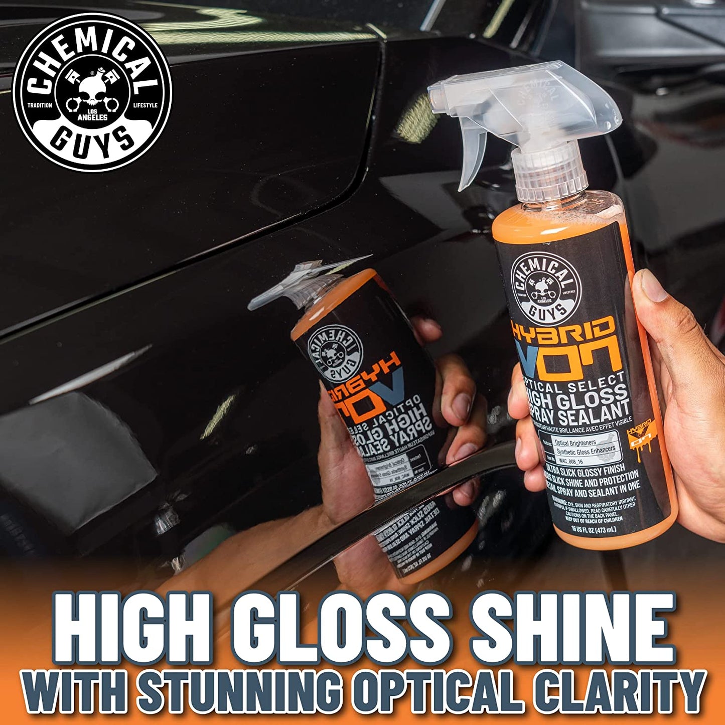 Chemical Guys Hybrid V7 Optical Select Wet Tire Shine And Trim Dressing And Protectant (16 Fl. Oz.)