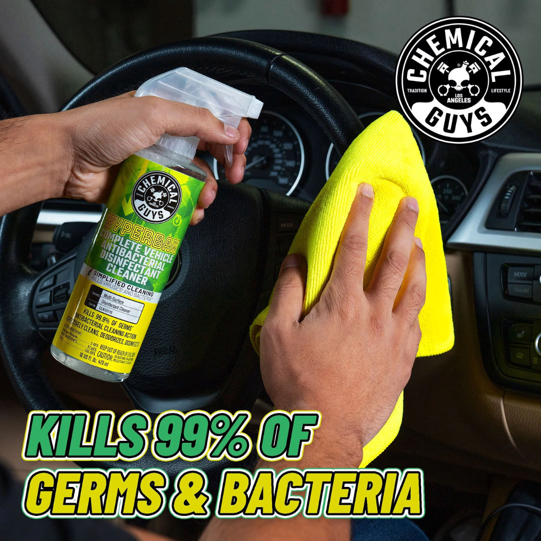 Chemical Guys Hyperban Complete Vehicle Antibacterial Disinfectant Cleaner (16 Fl. Oz.)
