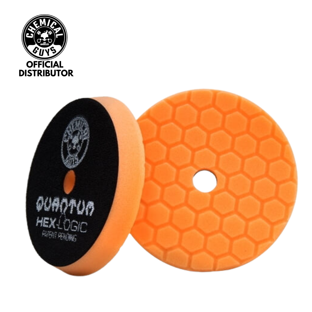 Chemical Guys Hex-Logic Quantum Medium-Heavy Cutting Pad Orange (6.5 Inch)