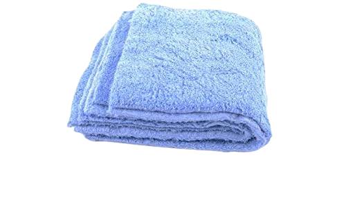 Chemical Guys Happy Ending Edgeless Microfiber Towel, Blue 16" X 16" (3 Pack)