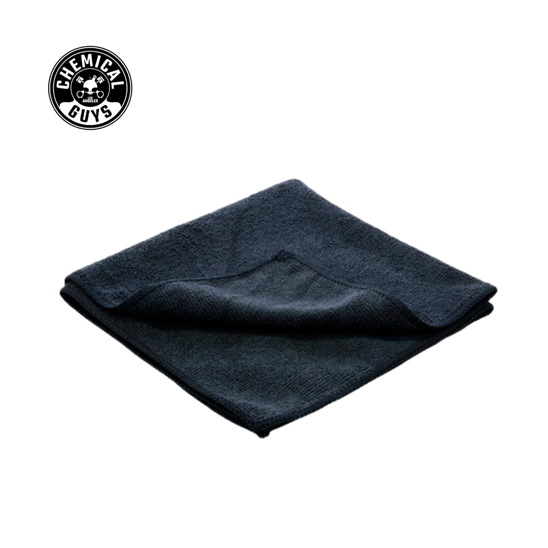 Chemcial Guys Workhorse Black Professional Grade Microfiber Towel (Rubber/Plastic/Vinyl), 24" x 16" (3 Pack)