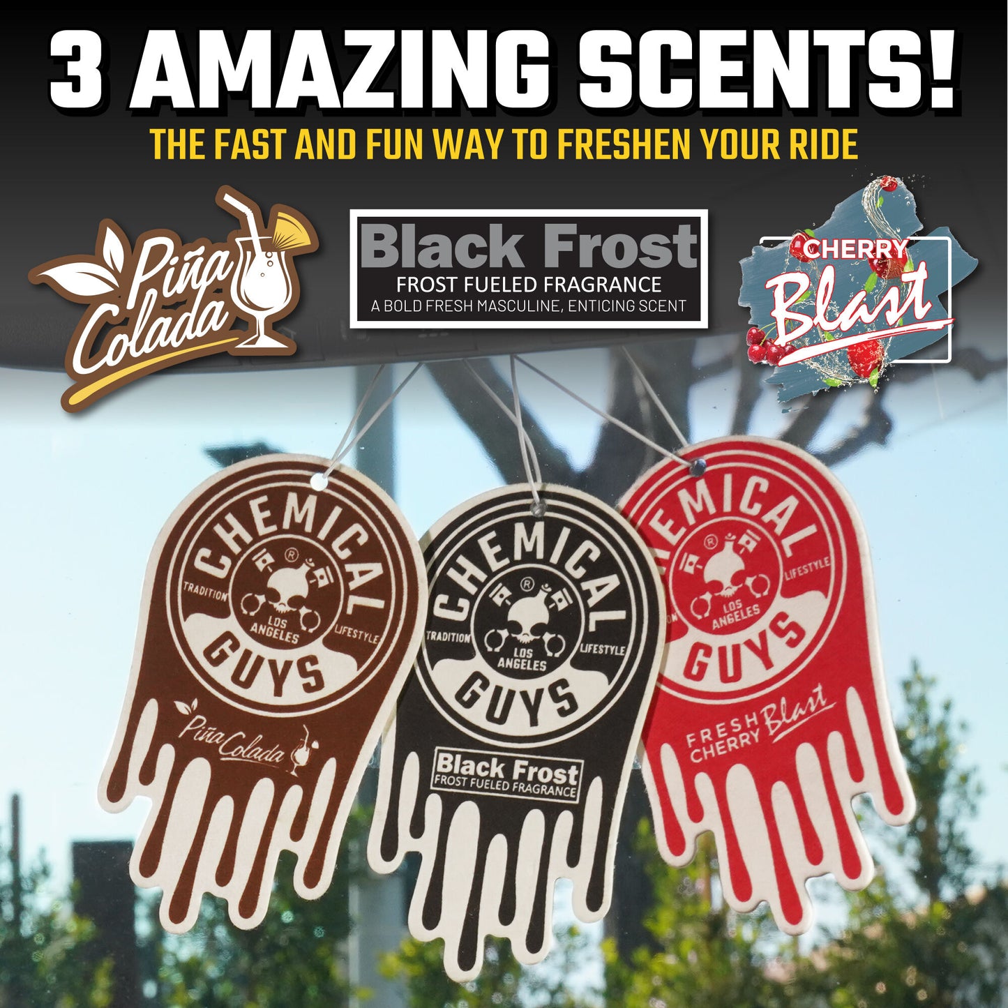 Chemical Guys 3 Pack Hanging Air Freshener