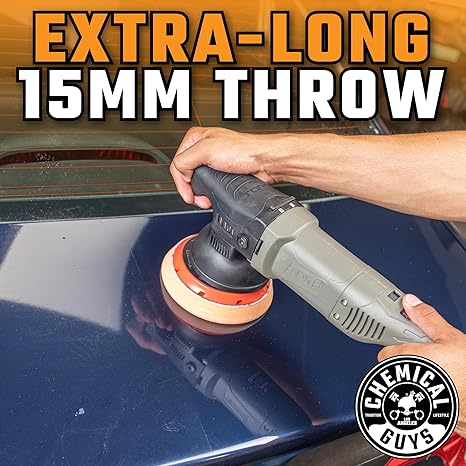 Chemical Guys TORQ 15DA 15mm Long-Throw Random Orbital Polisher