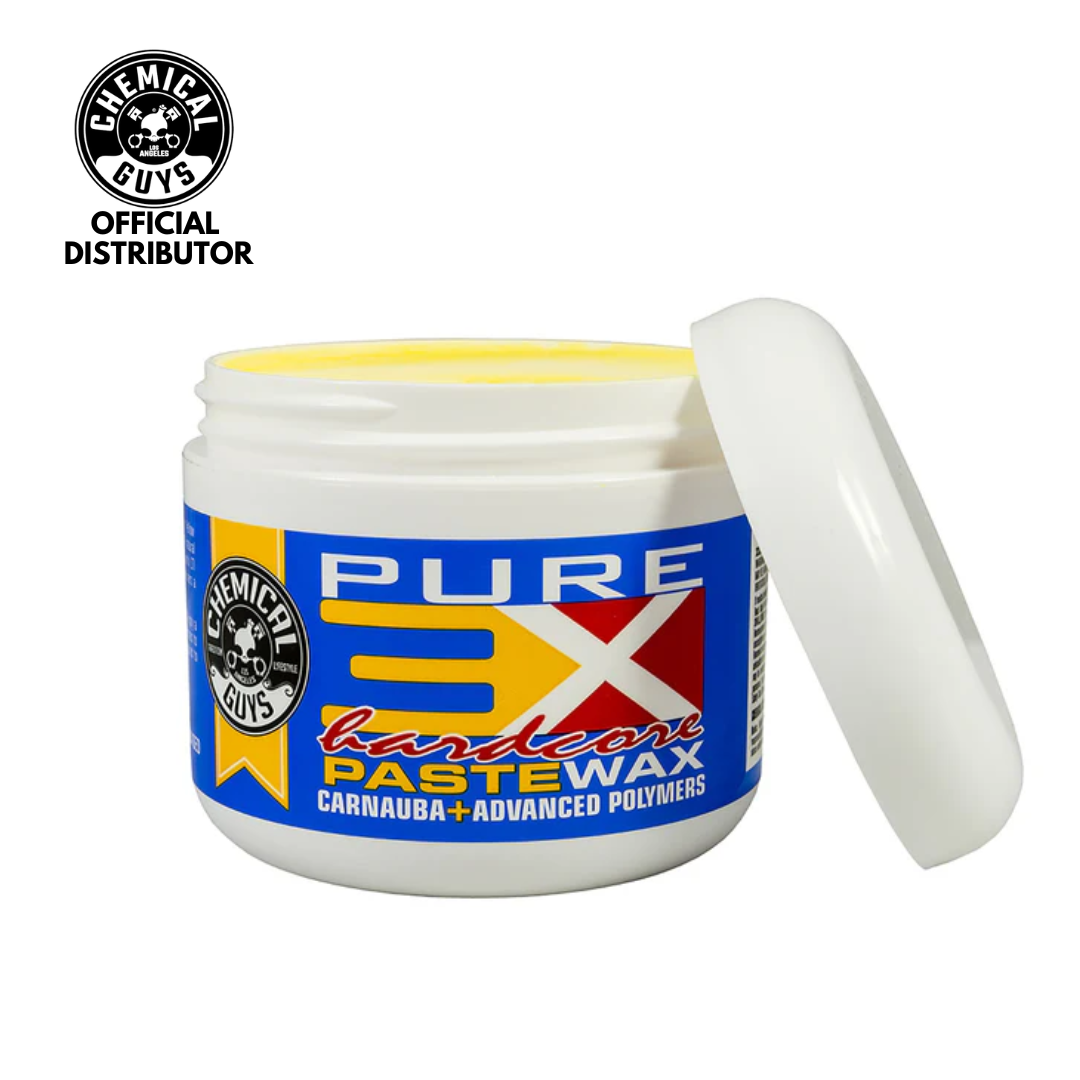 Chemical Guys 3X Hard Core Pure Carnauba Paste Wax + Advance Polymers 8 Oz Single Jar