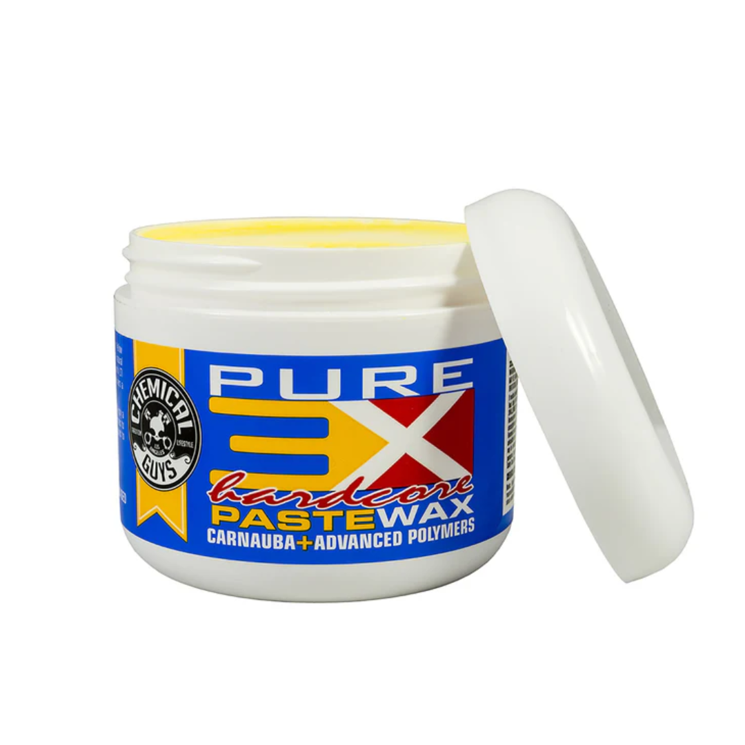Chemical Guys 3X Hard Core Pure Carnauba Paste Wax + Advance Polymers 8 Oz Single Jar