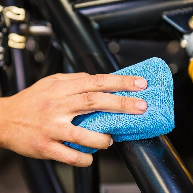 Chemical Guys Premium Grade Microfiber Applicators, Blue 2" x 4" x 6" (2 Pack)