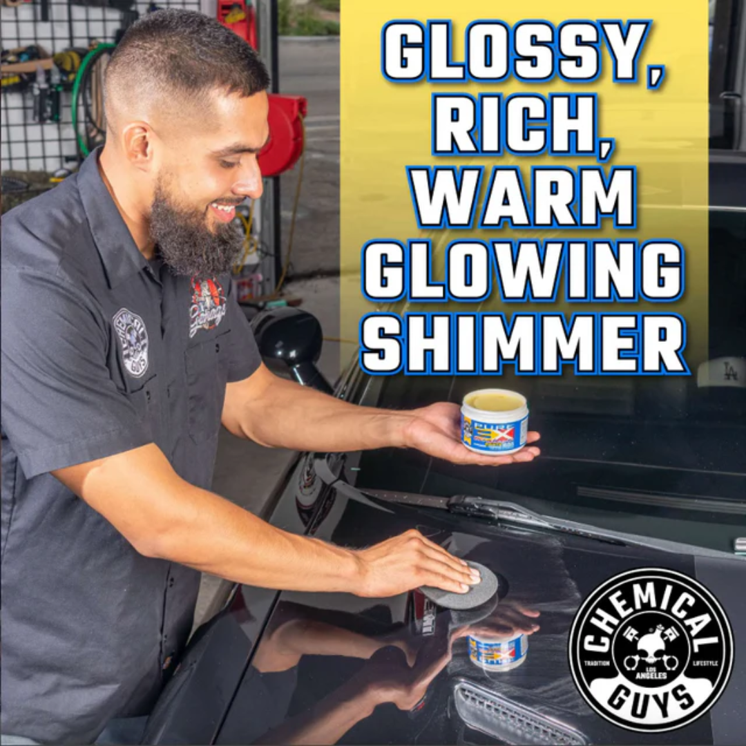 Chemical Guys 3X Hard Core Pure Carnauba Paste Wax + Advance Polymers 8 Oz Single Jar