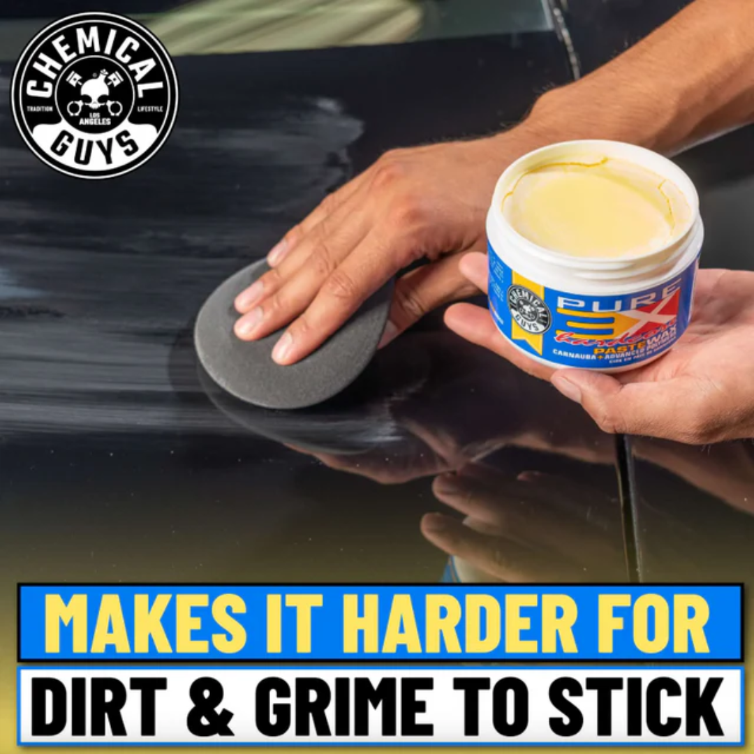 Chemical Guys 3X Hard Core Pure Carnauba Paste Wax + Advance Polymers 8 Oz Single Jar