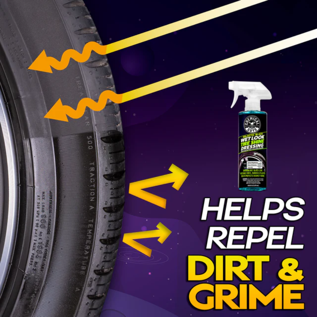 Chemical Guys Galactic Black Wet Look Tire Shine Dressing 16 Fl. Oz