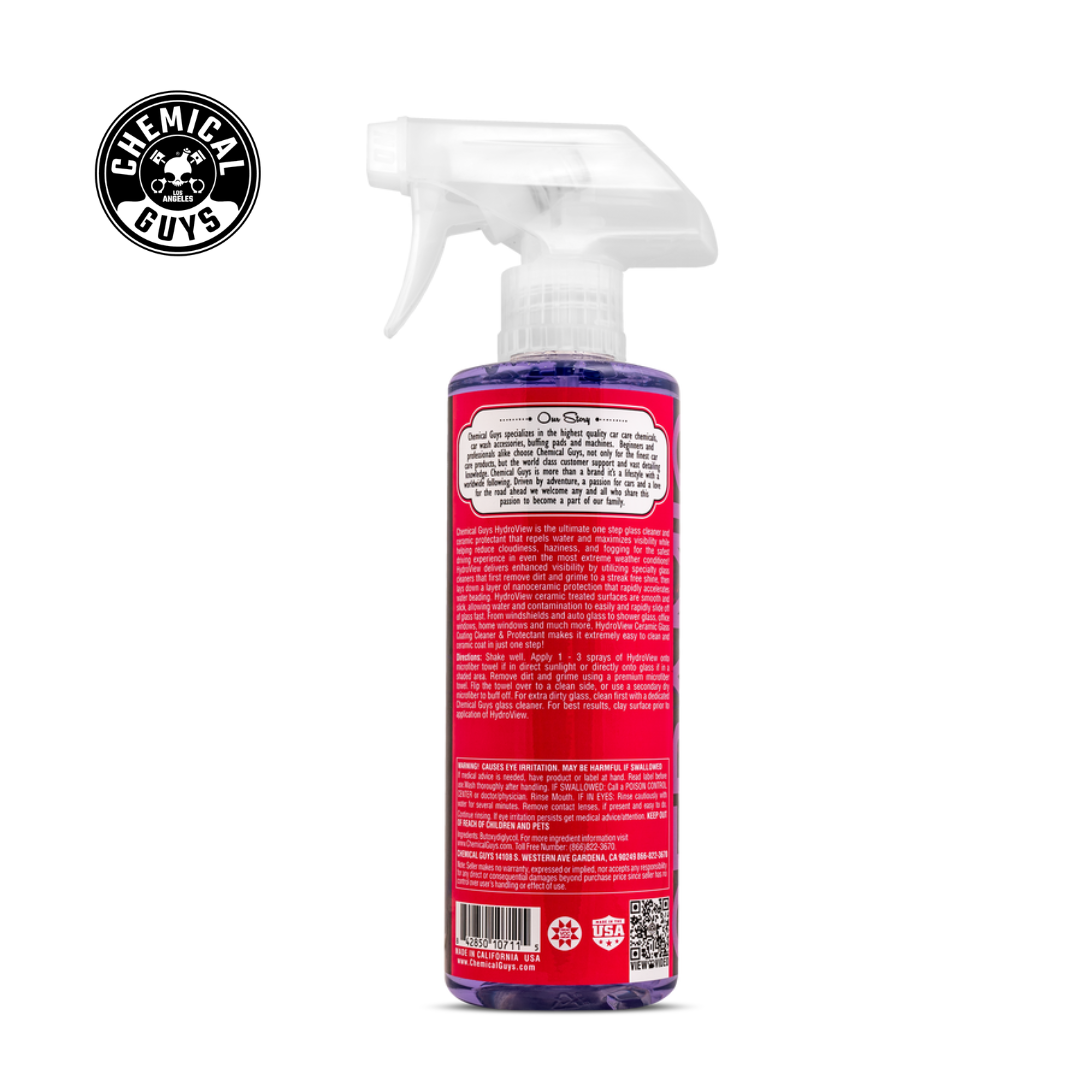 Chemical Guys HydroView Ceramic Glass Cleaner & Coating (16 Fl. Oz.) (Non Shrink-Wrapped) (CS:6)