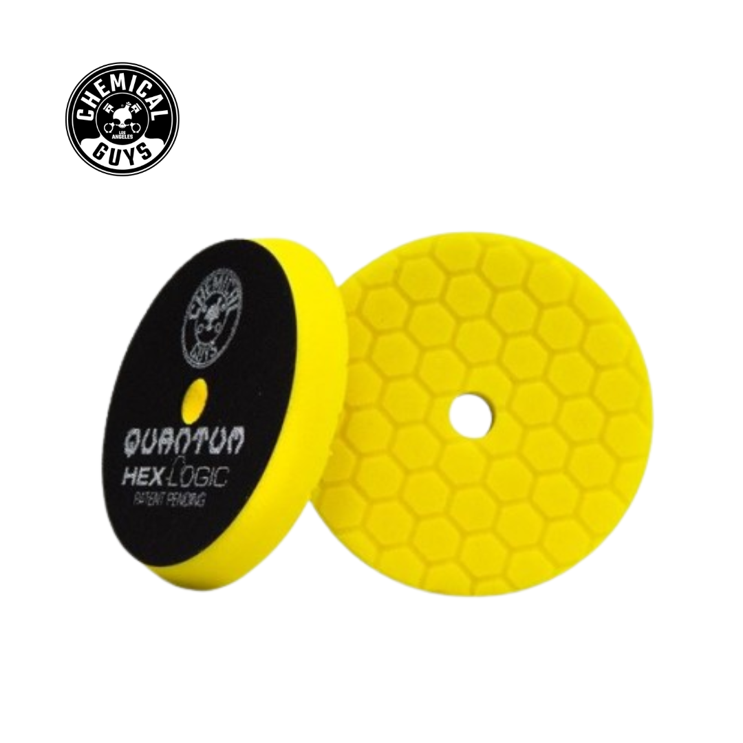Chemical Guys Hex-Logic Quantum Heavy Cutting Pad Yellow (5.5 Inch)