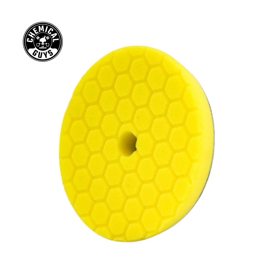 Chemical Guys Hex-Logic Quantum Heavy Cutting Pad Yellow (6.5 Inch)