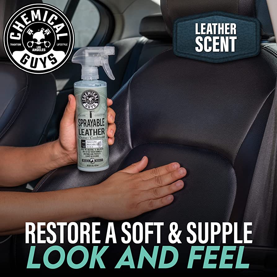 Chemical Guys Sprayable Leather Cleaner And Conditioner In One (16 Fl. Oz.)