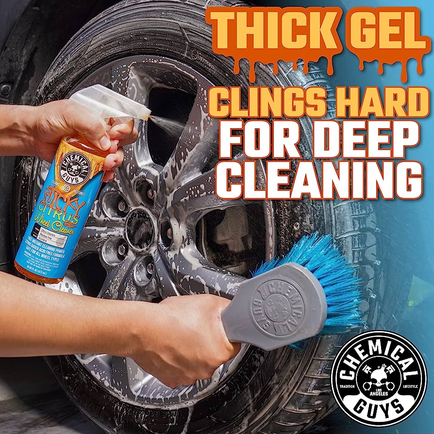 CLD10516 - Sticky Gel Citrus Wheel Cleaner (16 oz) - Detail Garage Hawaii