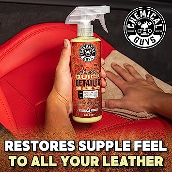Chemical Guys Leather Quick Detailer Matte Finish Leather Care Spray (16 Fl. Oz.)