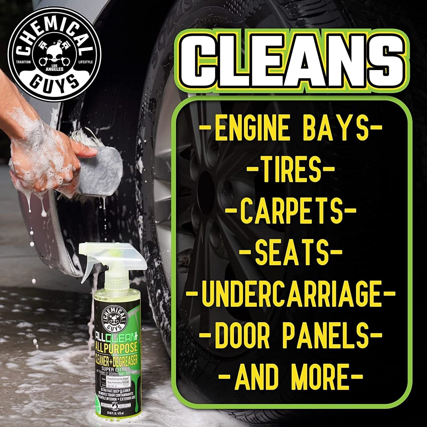 Chemical Guys All Clean+ Citrus Base All Purpose Cleaner (16 Fl. Oz.)