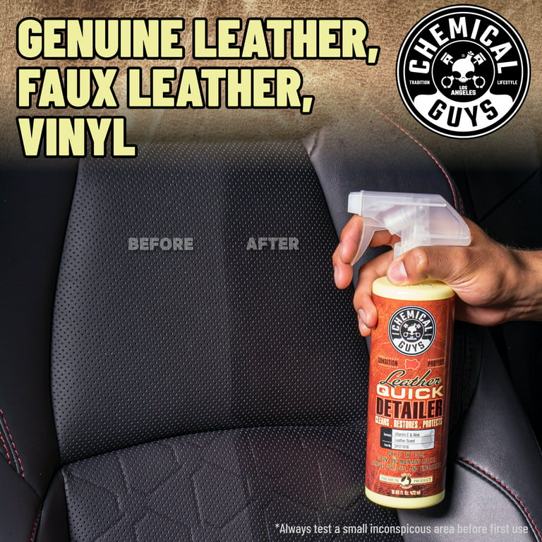 Chemical Guys Leather Quick Detailer Matte Finish Leather Care Spray (16 Fl. Oz.)