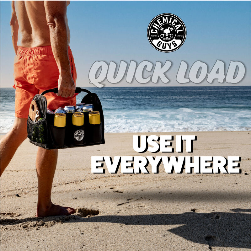 Chemical Guys Speedload Carrying Caddy & Storage Organizer Black