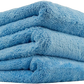 Chemical Guys Happy Ending Edgeless Microfiber Towel, Blue 16" X 16" (3 Pack)