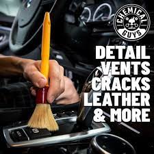 Chemical Guys The Best Detailing Brush, Boars Hair Soft Detailing Brush