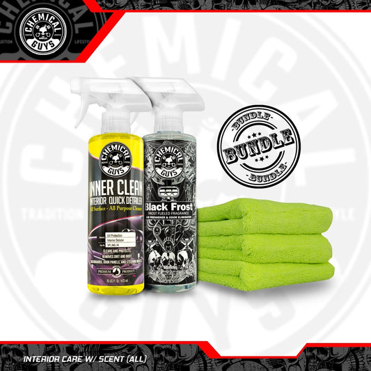 Chemical Guys Interior Care Bundle for ALL Inner Clean Interior Quick Detailer And Protectant
