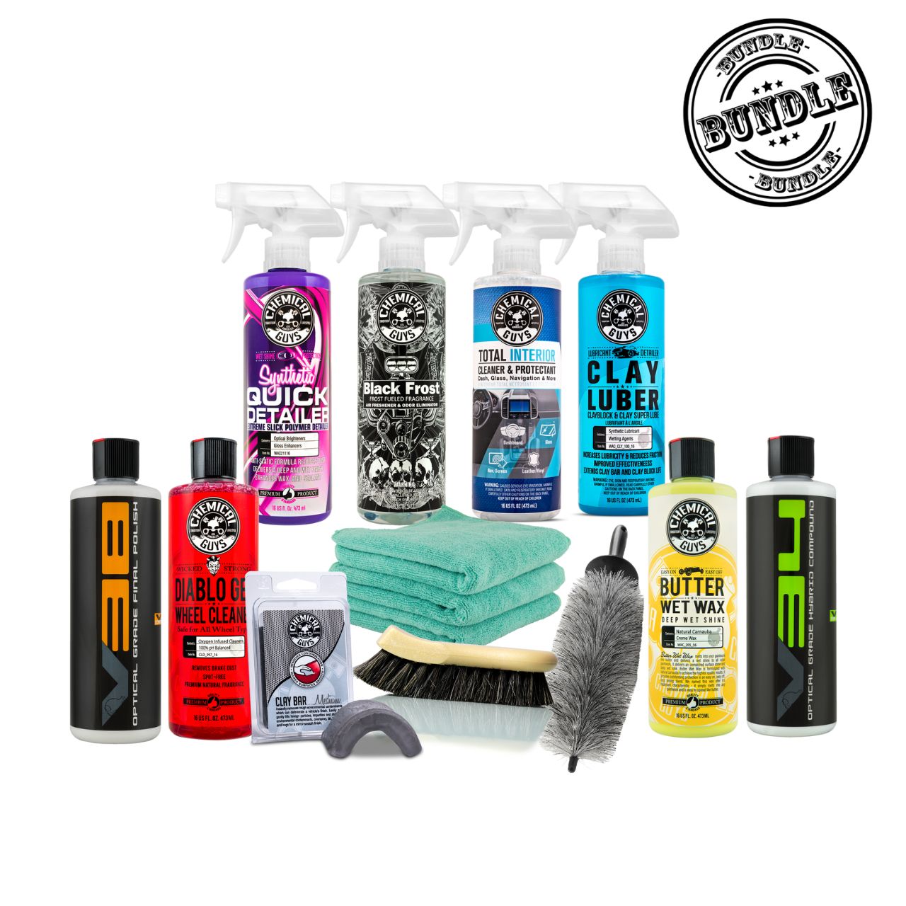 Chemical Guys Detailing And Paint Correction Pro Kit 1 Bundle [13 ITEMS]